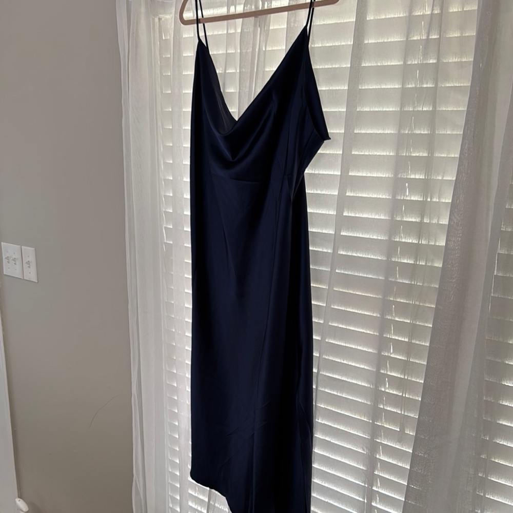 Petal & Pup Black Sleeveless Cowl Neck Slip Dress